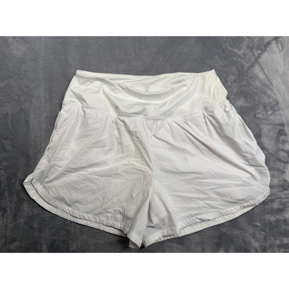 Spyder Active Athletic Shorts Womens Medium White Performance Logo Stretch